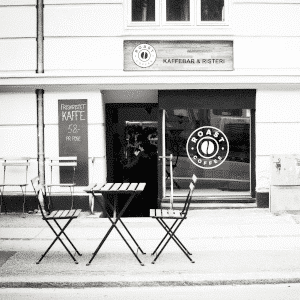 The first ROAST Coffee shop in Copenhagen